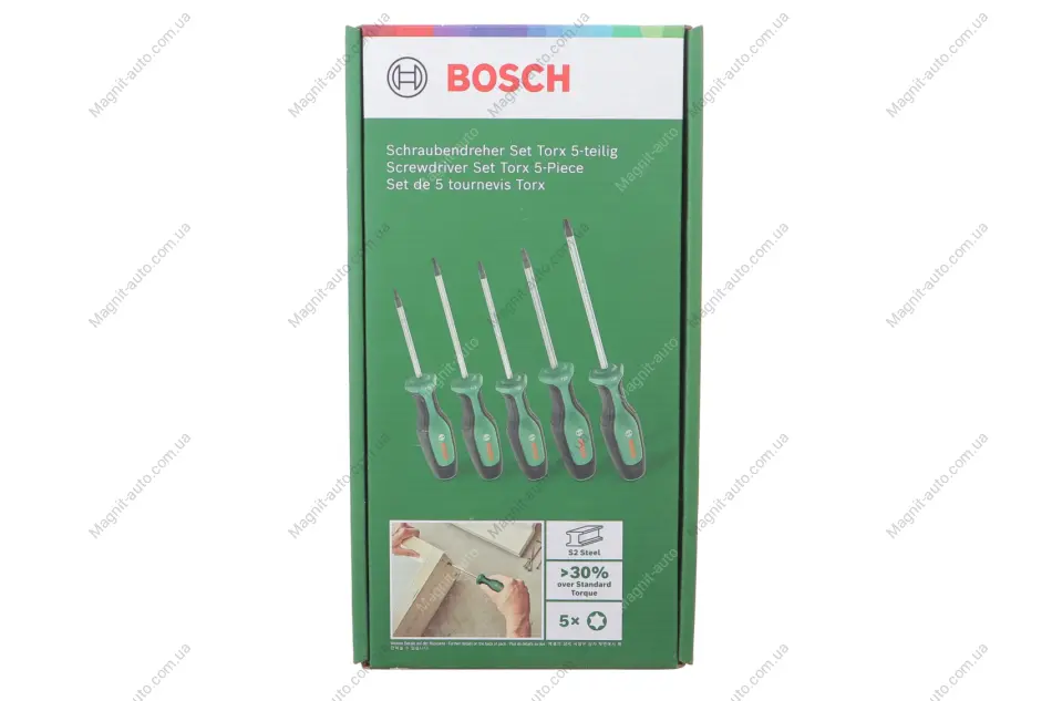 Набір викруток Torx 5 шт BOSCH 1 600 A02 BX6 (фото 1)