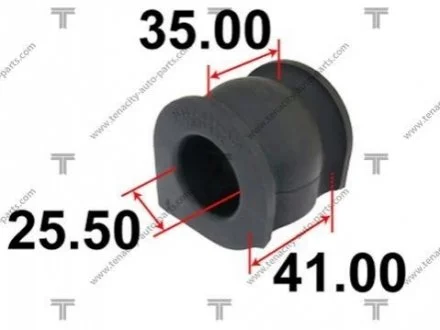 Втулка стабилизатора honda (97-02) accord TENACITY ASBHO1011