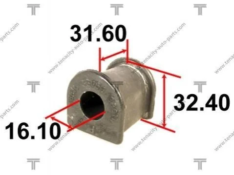 Втулка стабилизатора toyota (96-01) goa camry TENACITY ASBTO1011 (фото 1)