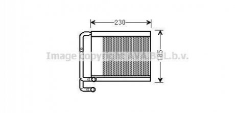 AVA HYUNDAI Радіатор опалення I40 1.6, 1.7, 2.0 11- AVA COOLING HY6313