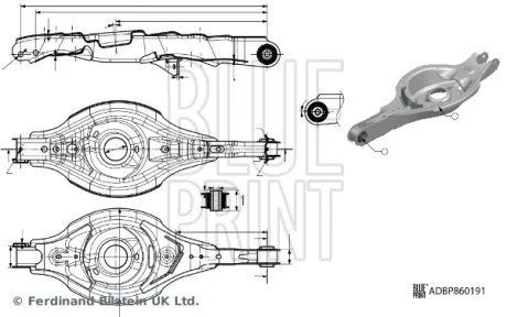 Важіль підвіски (Blue Print) BLUE PRINT ADBP860191