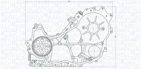 TOYOTA Оливний насос HILUX VII 2.5 D 4WD 05-15, DYNA 2.5 01- MAGNETI MARELLI 351516000118