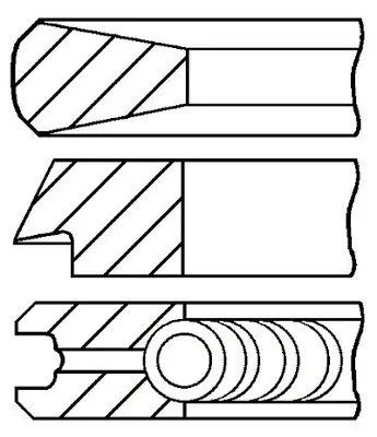 Кільця поршневі GOETZE ENGINE 08-114400-00 (фото 1)