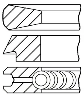 Кільця поршневі GOETZE ENGINE 08-114400-00