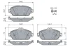 DB К-т гальмівних колодок передн. (з болтами) C-CLASS C 180 BlueTEC / d 14-18, E-CLASS (W213) E 200 16- BOSCH 0986460128 (фото 5)