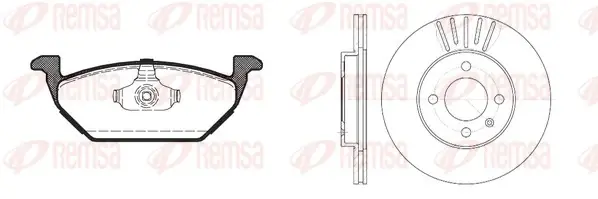 SEAT К-кт гальм. колодки + диски CORDOBA (6K1, 6K2) 1.9 SDI 99-02 REMSA 8633.03 (фото 1)