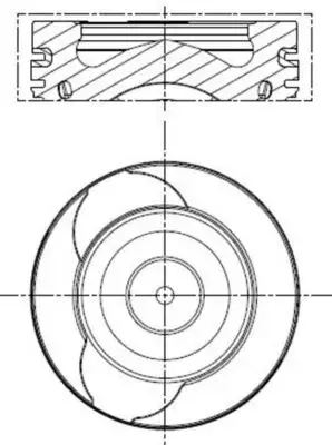 Поршень MAHLE / KNECHT 021 PI 00128 000 (фото 1)