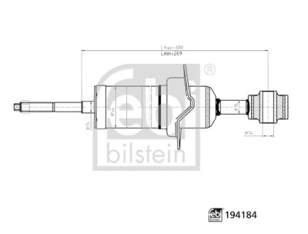 FEBI - Амортизатор FEBI BILSTEIN 194184