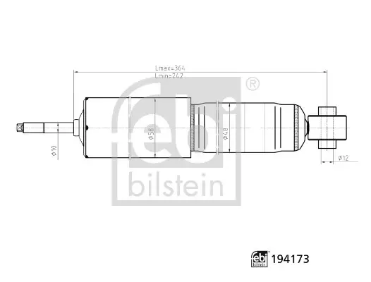 FEBI - Амортизатор FEBI BILSTEIN 194173 (фото 1)