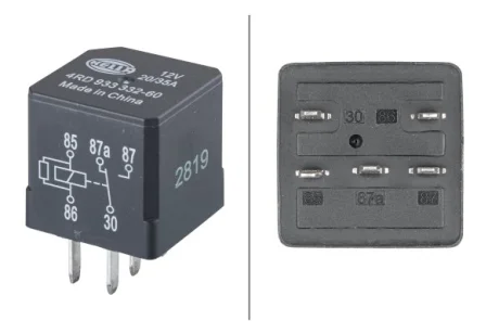 Реле багатофункціональне 12V, 20A/35A, 5 -пол. HELLA 4RD 933 332-601