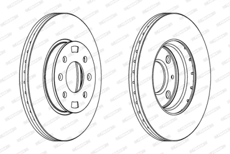 Гальмівний диск FERODO DDF1603C