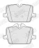 Гальмівні колодки зад. BMW 3 (G20/G21/G28/G80/G81) 18- (Mando) Jurid 574080J (фото 2)