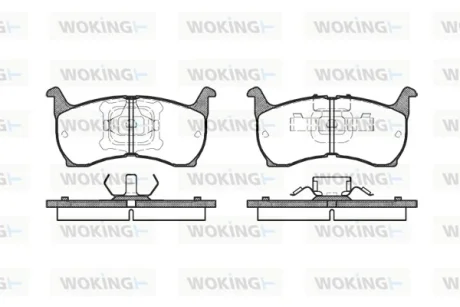 Колодки гальмівні WOKING P0643.00