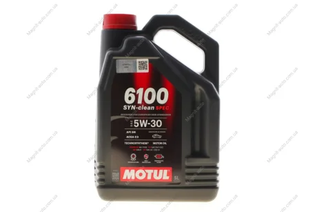 Олива моторна Technosynthese д/авто MOTUL 6100 Syn-clean Spec 5W30 5L Motul 814351