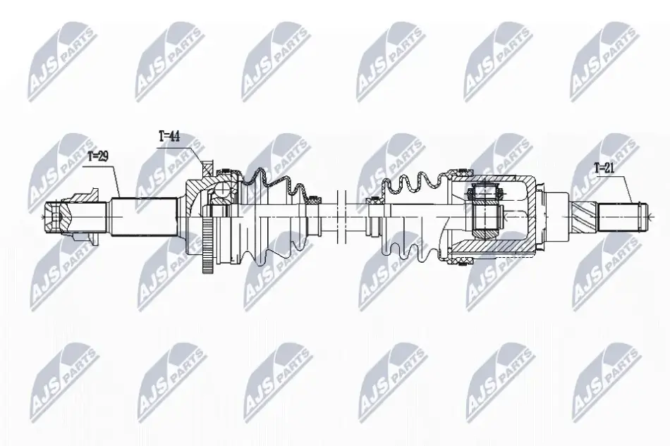 DRIVESHAFT NTY NPW-NS-166 (фото 1)