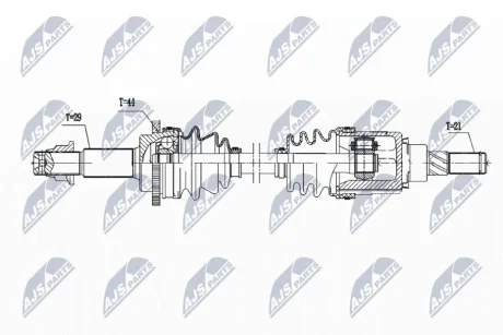 DRIVESHAFT NTY NPW-NS-166