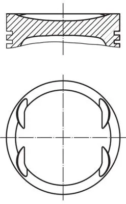 Поршень двигуна MAHLE / KNECHT 001 PI 00175 000 (фото 1)