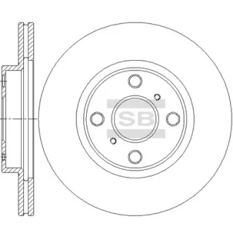 Диск гальмівний Hi-Q (SANGSIN) SD4678