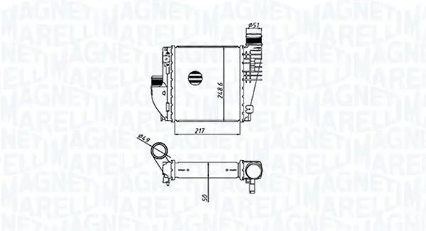 CITROEN Інтеркулер C4 II, Grand Picasso, C4 Picasso, Peugeot 308 1.2/2.0HDI MAGNETI MARELLI 351319205330 (фото 1)