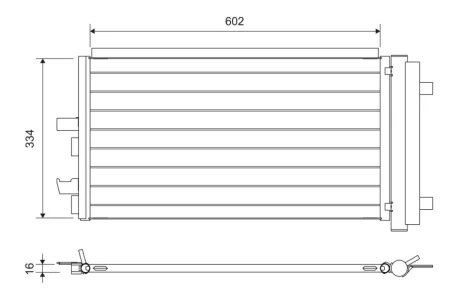 Радіатор кондиціонера AUDI A8/BMW 2 (F45)/X1 (F48)/X2 (F39) 1.5-3.0 14- Valeo 822752