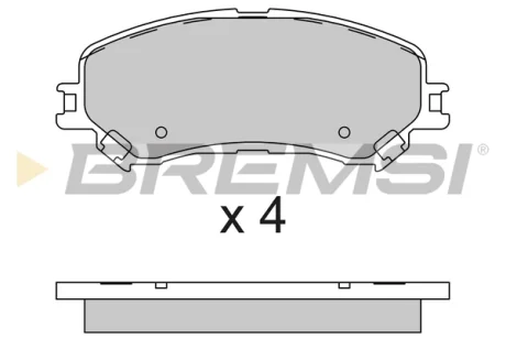 Гальмівні колодки пер. Renault Scenic IV 16-/Megane IV 15-/Espace V 15- BREMSI BP3793