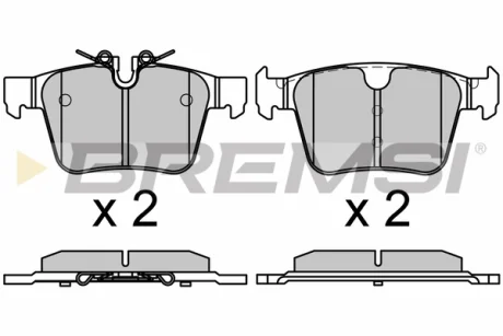 Гальмівні колодки зад. Volvo S60/S90/V60/V90/XC40/XC60/XC90 16- BREMSI BP3664