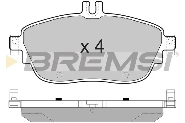 Гальмівні колодки пер. MB A-CLASS/B-CLASS 12-/Infiniti QX30 15- BREMSI BP3496 (фото 1)