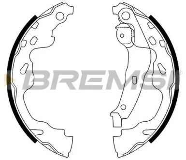 Гальмівні колодки зад. YARIS 1.0-1.5 99-05 (BOSCH) BREMSI GF0961