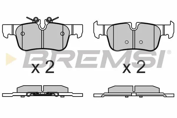 Гальмівні колодки зад. BMW 1/2/i3/X1/X2 BREMSI BP3633 (фото 1)