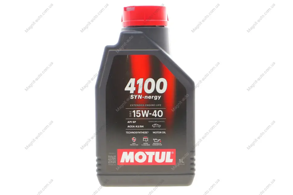 Олива моторна Technosynthese д/авто MOTUL 4100 Syn-nergy 15W40 1L Motul 386501 (фото 1)