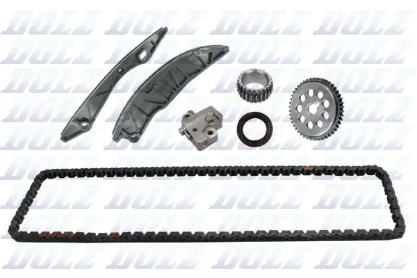 Комплект ланцюга ГРМ з шестернями HYUNDAI 1,4/1,6 G4FA/G4FC (вир-во) DOLZ SKCH015 (фото 1)