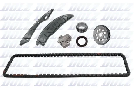 Комплект ланцюга ГРМ з шестернями HYUNDAI 1,4/1,6 G4FA/G4FC (вир-во) DOLZ SKCH015