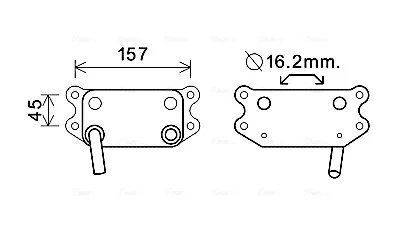 Радіатор масляний Volvo S60 (01-), V70 (98-), XC70 (02-), XC90 (02-) AVA AVA COOLING VO3154