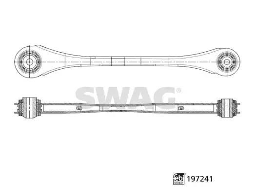 Важіль підвіски з сайлентблоками (Swag) SWAG 33112523 (фото 1)