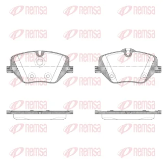 BMW Колодки гальм. передні 2 Active Tourer (U06), X1 (U11), X2 (U10) REMSA X2031.00