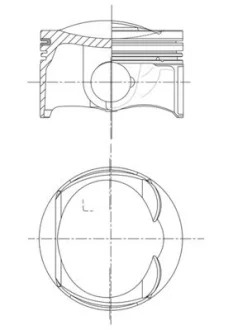 Поршень двигуна MAHLE / KNECHT 028 PI 00132 010