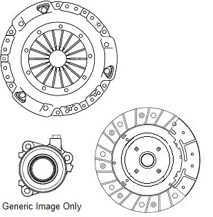 Комплект зчеплення з вижимним OPEL ASTRA H (A04) 1.7 CDTI (L48) 04-10 (228mm) NATIONAL CK9981-48