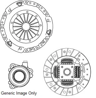 Комплект зчеплення з вижимним SX4/SEDICI 1.6 16V 06-14 (200mm) NATIONAL CK10206-63