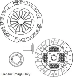 Комплект зчеплення CITROËN BERLINGO 2.0 HDI 02-11 (228mm) NATIONAL CK9549T (фото 1)