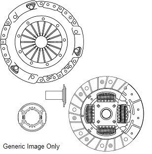 Комплект зчеплення CITROËN BERLINGO 2.0 HDI 02-11 (228mm) NATIONAL CK9549T