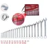 Комплект комбінованих ключів, вигнутих, 21 шт., 6-32 мм. Ks tools 517.0043