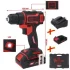 Акумуляторний дрель-гайковерт eMONSTER, 4 предмета Ks tools 515.6400 (фото 1)