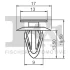 Кліпса кріплення (затискач) Fischer Automotive One (FA1) 87-40001.5 (фото 2)