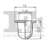 Кліпса кріплення (затискач) Fischer Automotive One (FA1) 11-60031.5 (фото 2)