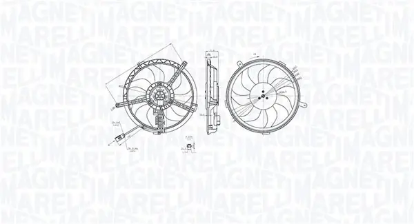 MINI Вентилятор радіатор (з дифузором) MINI (R56), MINI Roadster (R59) MAGNETI MARELLI 069422851010 (фото 1)