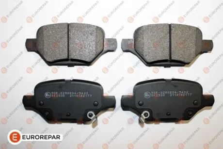 CHEVROLET Комплект гальмівних накладок TRAX 1.8 AWD 13-, OPEL MOKKA X 1.6 CDTI 15- Eurorepar 1689800580 (фото 1)
