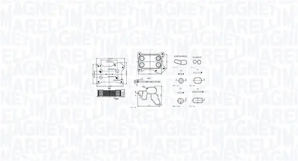 Масляний радіатор MAGNETI MARELLI 350300001300 (фото 1)