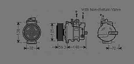 Компресор кондиціонера Audi A4 B7, B8 (05-), A5 (08-), A6 C6, C7 (04-), A7 (11-) AVA AVA COOLING AIAK330
