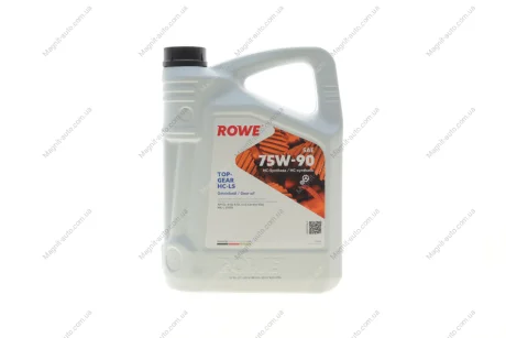 Олива трансмісійна HIGHTEC TOPGEAR SAE 75W-90 HC-LS (5 L) ROWE 25004-0050-99