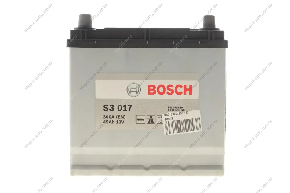 Акумулятор Bosch 12В/45Аг/300А/10,78кг BOSCH DSC_0 092 S30 170 (фото 1)